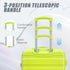 20'/24'/28' 3-Piece PC Spinner Wheel Luggage Set (Yellow+Green)