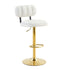 Adjustable Height Bar Stools & Footrest For Kitchen Island (Set of 2)