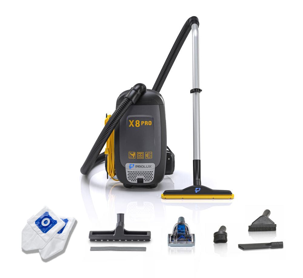 Prolux X8 Pro Commercial Backpack Vacuum w/ Deluxe 1 1/2