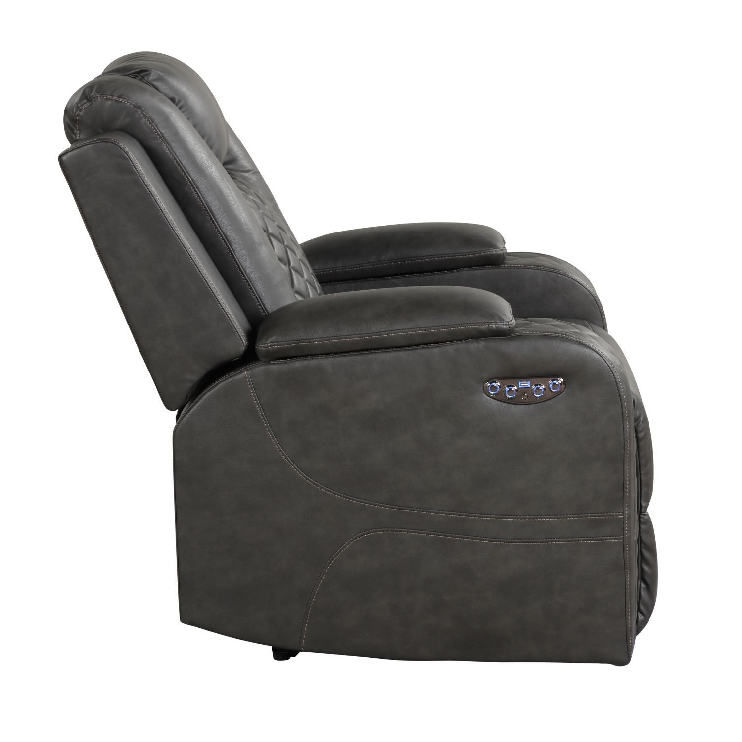 Benz - LED & Power Recliner Chair With Adjustable Headrest