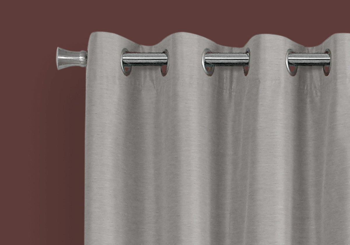 2 Pieces Set Room Darkening Curtain Panels with Grommet