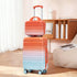 2 Pc PC Spinner Wheel Luggage Set with Gradient Color and Lock