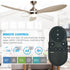 56" Bernardino Indoor Brushed Nickel Downrod Mount Chandelier Ceiling Fan with Light Kit And Remote Control