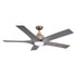 56" Genoa Farmhouse DC Motor Downrod Mount Reversible Ceiling Fan with Lighting and Remote Control