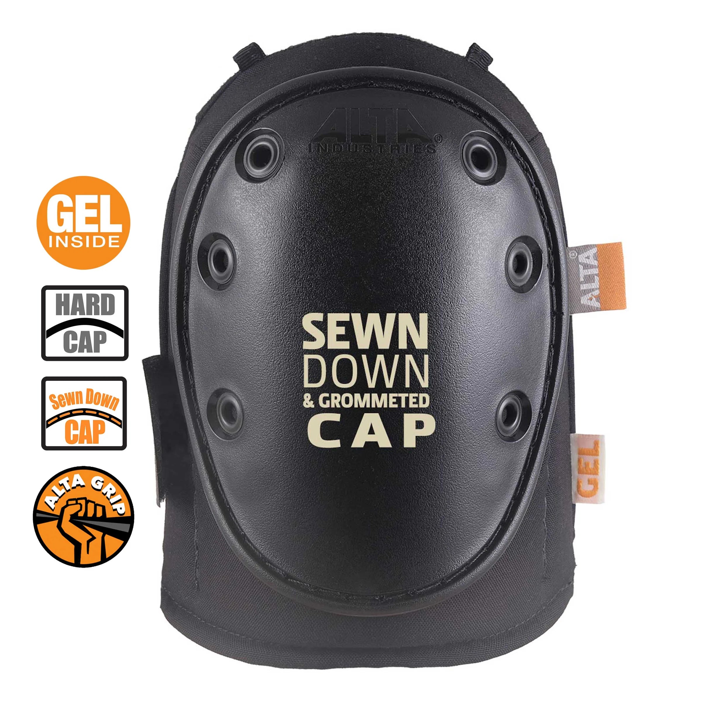 AltaGUARD Hard cap-Neoprene-Black Knee Pads