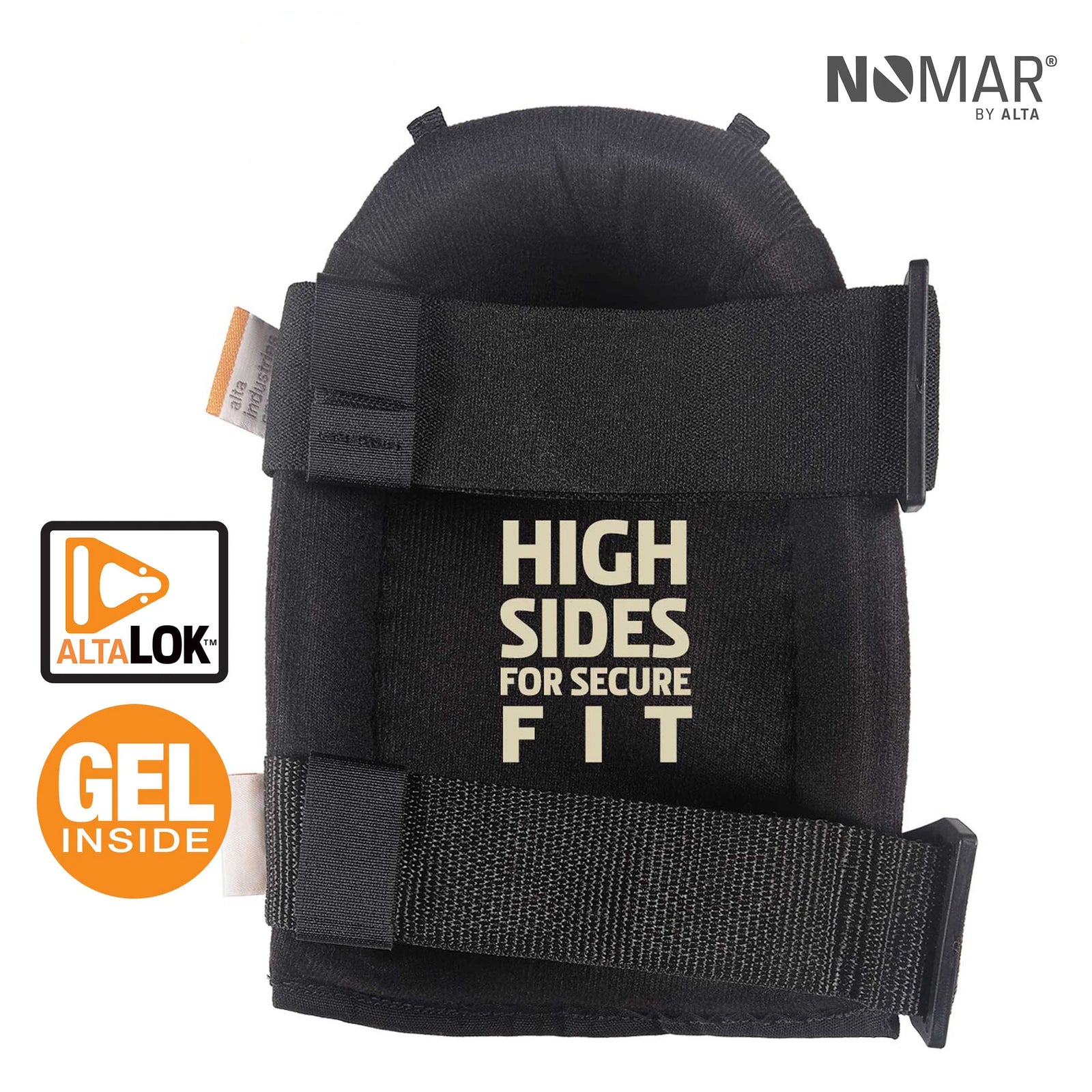 AltaGUARD NOMAR-Non Marring Cap-Black knee Pads