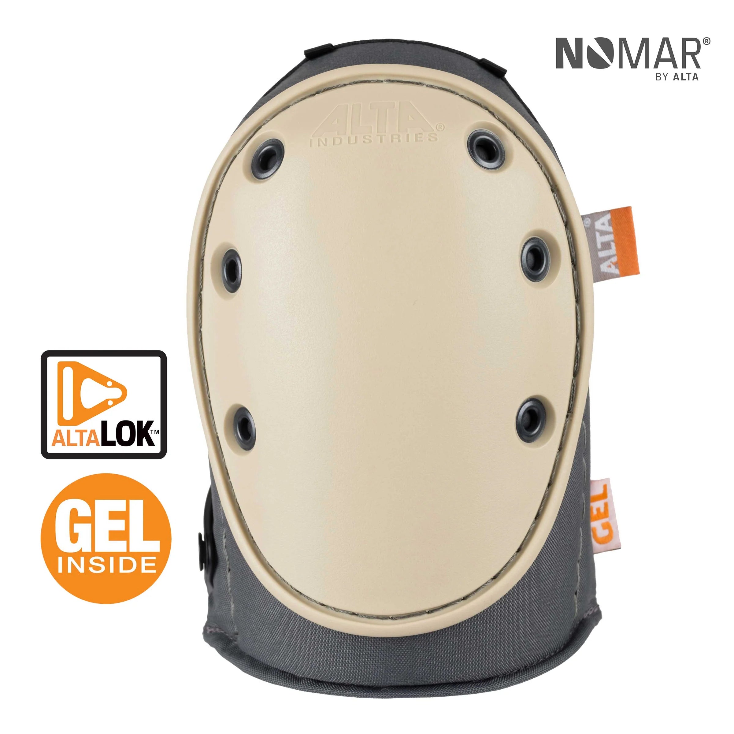 AltaGUARD NOMAR-Non Marring Cap-Gray Knee Pads