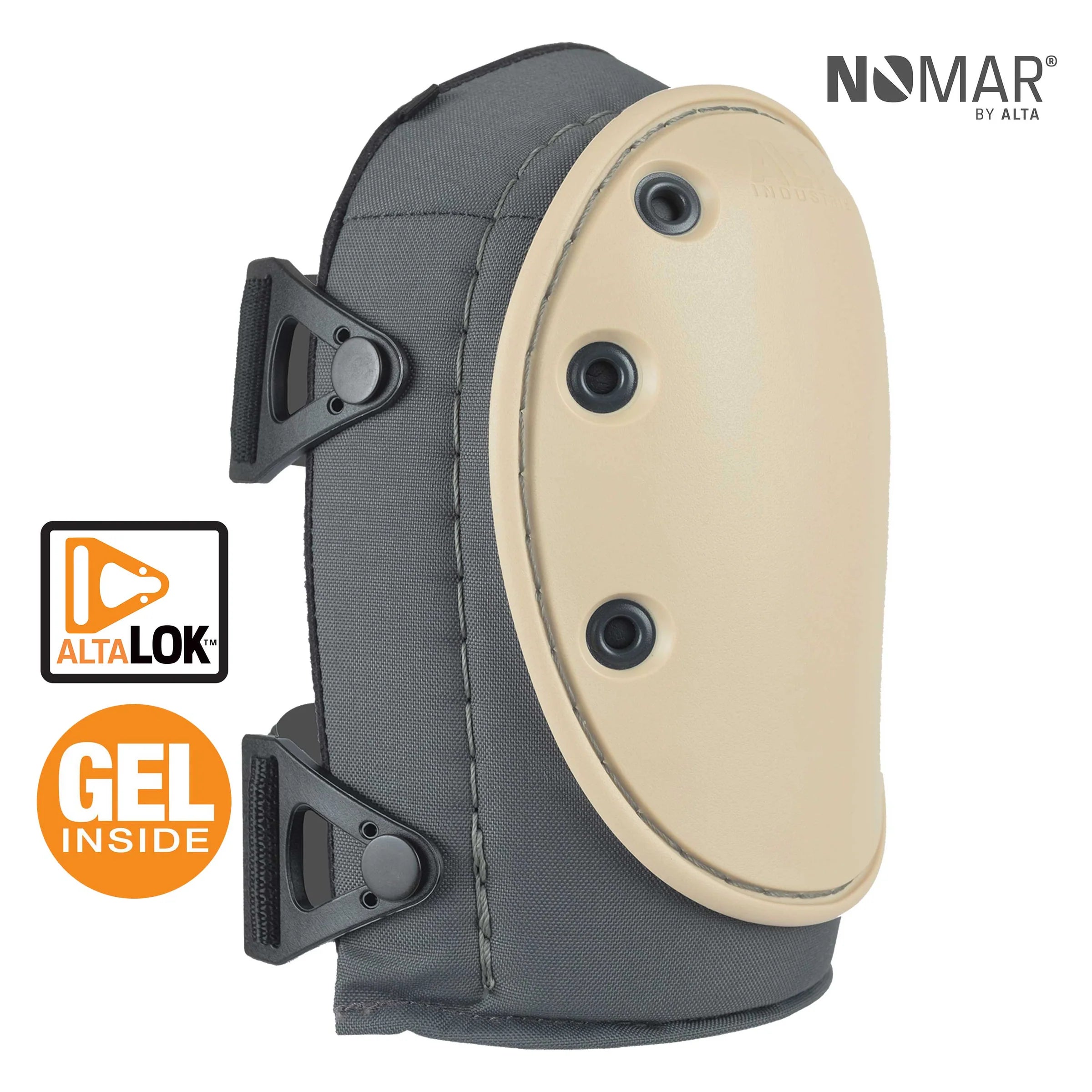 AltaGUARD NOMAR-Non Marring Cap-Gray Knee Pads