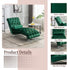 Chaise Lounge Indoor, Button Tufted Upholstered Chaise Lounge Chair With Pillow