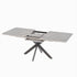 Modern Extendable Dining Table Set With Soft Padded Armless Chairs