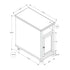 Accent End Table, Storage, Traditional - White