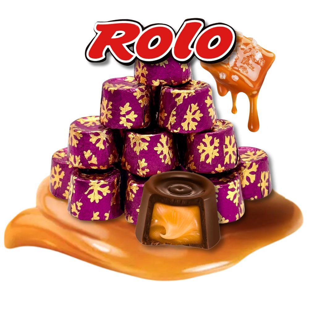 Rolo Salted Caramel Dark Chocolate – Christmas Foil – Bulk Value Bag