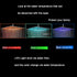 20'' or 24'' Ceiling-Mounted Chrome Rainfall Shower Faucet - Two-Way Functionality with Hand Shower & 3-Color LED System