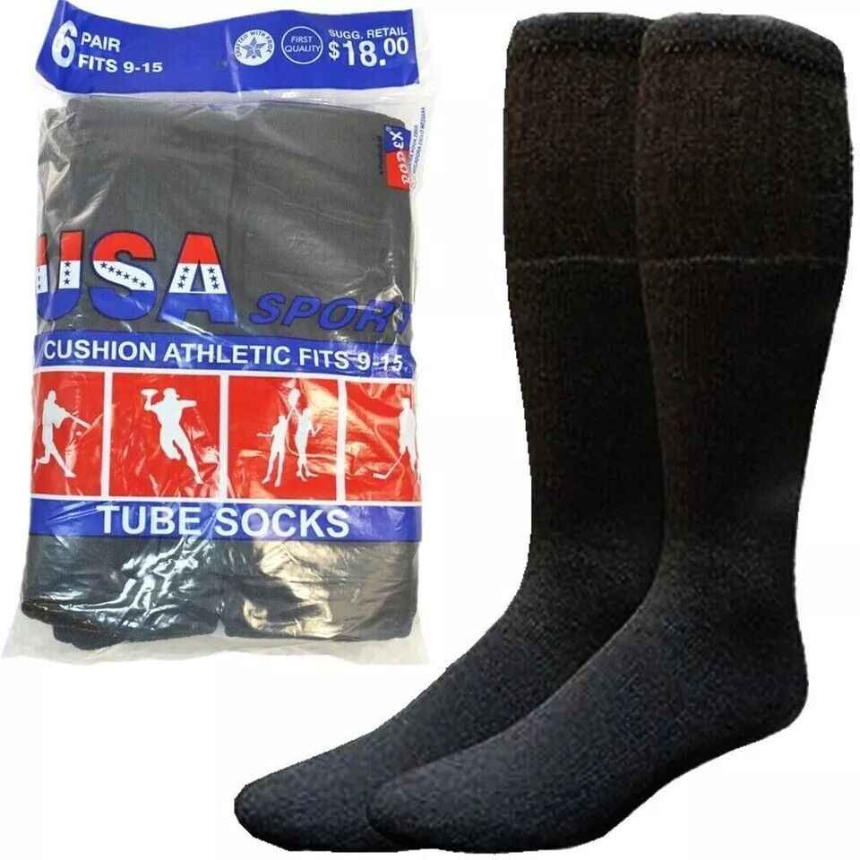Wholesale Bulk Lot Men Tube Socks Over the Calf Big & Tall Size 9-15 10-15 13-16