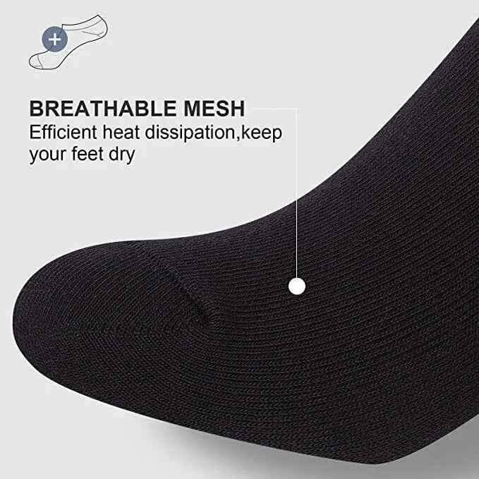 3 Pairs Socks Mens Ankle Quarter Crew Sport Plain Solid Socks Cotton Low Cut Sizes 9-13