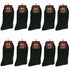 3-12 Pairs Mens Solid Black Cotton Casual Formal Classic Dress Socks Size 10-13