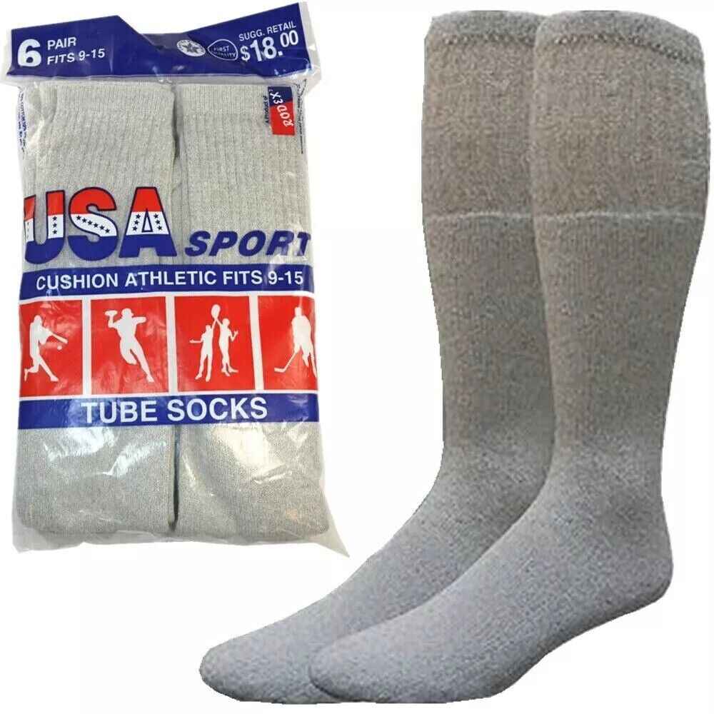 Wholesale Bulk Lot Men Tube Socks Over the Calf Big & Tall Size 9-15 10-15 13-16