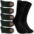3-12 Pairs Mens Solid Black Cotton Casual Formal Classic Dress Socks Size 10-13