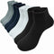 3 Pairs Socks Mens Ankle Quarter Crew Sport Plain Solid Socks Cotton Low Cut Sizes 9-13