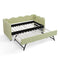 Gingham Daybed With USB Charging Port, Wave-Shaped Design