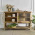 Rectangle Accent Sideboard Cabinet With Storage Shelf, Cabinet For Kitchen - Natural Wood