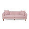 Contemporary 3 Seater Sofa with Plush Accents - Fabric