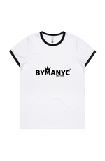 Women's T Shirt BYMANYC New York New Collection NYC Maple Ringer Vintage Tee