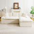 Modular Sofa, Convertible Twin Seat With Chaise Lounge