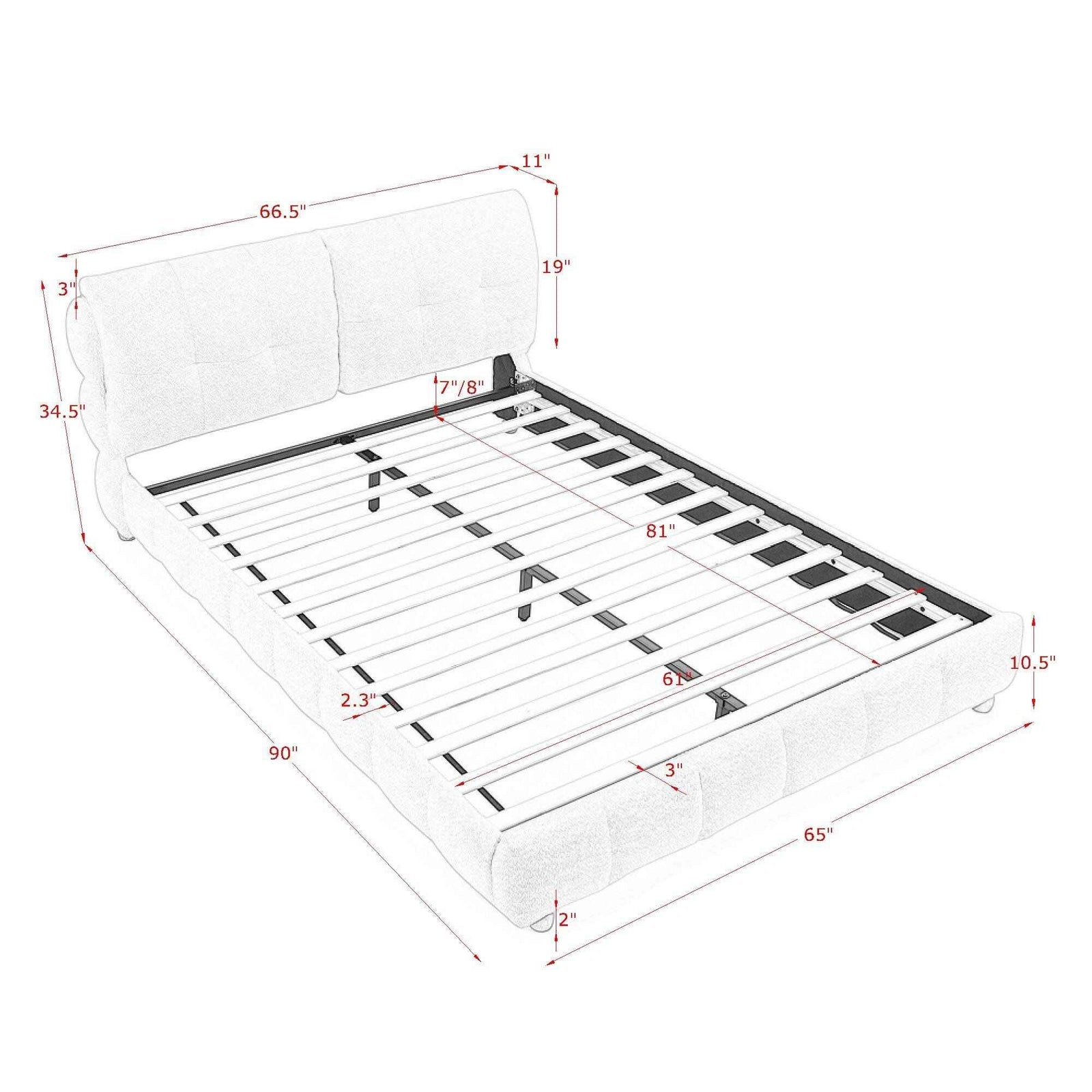 Platform Bed & Upholstered Frame