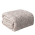 DaDalogy Bedding Lavender Grey Faux Fur Throw Blanket - Dreamy Geometric Embossed Sherpa Backside - Super Soft Warm Cozy Plush Fluffy