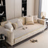 Non-Slip Couch Cover with Gold Trim, Sofa Slipcover for Sectional & Loveseat