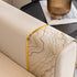 Non-Slip Couch Cover with Gold Trim, Sofa Slipcover for Sectional & Loveseat