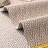 Non-Slip Couch Cover with Gold Trim, Sofa Slipcover for Sectional & Loveseat