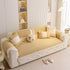 Washable Sofa Throw Pad, Non-Slip Sofa Mat Cozy Couch Slipcover with Soft Furry Trim