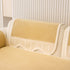 Washable Sofa Throw Pad, Non-Slip Sofa Mat Cozy Couch Slipcover with Soft Furry Trim