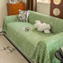 Boho Woven Sofa Throw Cover, Modern Soft Couch Protector for Pets & Living Room Decor