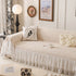 French Chic Style Ruffle Floral Cover Throws for Sofas, Decorative Couch Covers