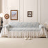 French Chic Style Ruffle Floral Cover Throws for Sofas, Decorative Couch Covers