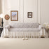 French Chic Style Ruffle Floral Cover Throws for Sofas, Decorative Couch Covers