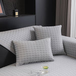 Houndstooth Ice Silk Breathable Sofa Cover, Modern Non-Slip Summer Couch Protector