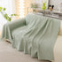 Durable Cooling Couch Cover for Dogs Textured Chic Leaf Summer Throw Cover Blanket