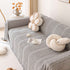 Modern 3D Water Ripple Sofa Cover, Non-Shedding Cream Style Furniture Protector Throw
