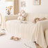 Modern 3D Water Ripple Sofa Cover, Non-Shedding Cream Style Furniture Protector Throw