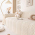 Modern 3D Water Ripple Sofa Cover, Non-Shedding Cream Style Furniture Protector Throw