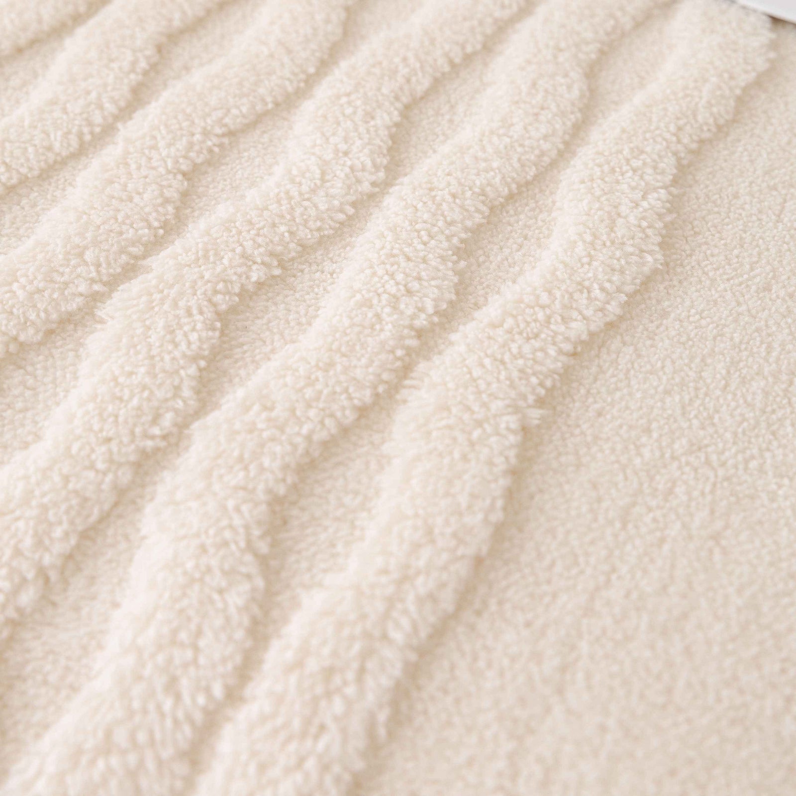 Modern 3D Water Ripple Sofa Cover, Non-Shedding Cream Style Furniture Protector Throw