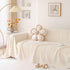 Modern 3D Water Ripple Sofa Cover, Non-Shedding Cream Style Furniture Protector Throw