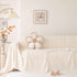 Modern 3D Water Ripple Sofa Cover, Non-Shedding Cream Style Furniture Protector Throw