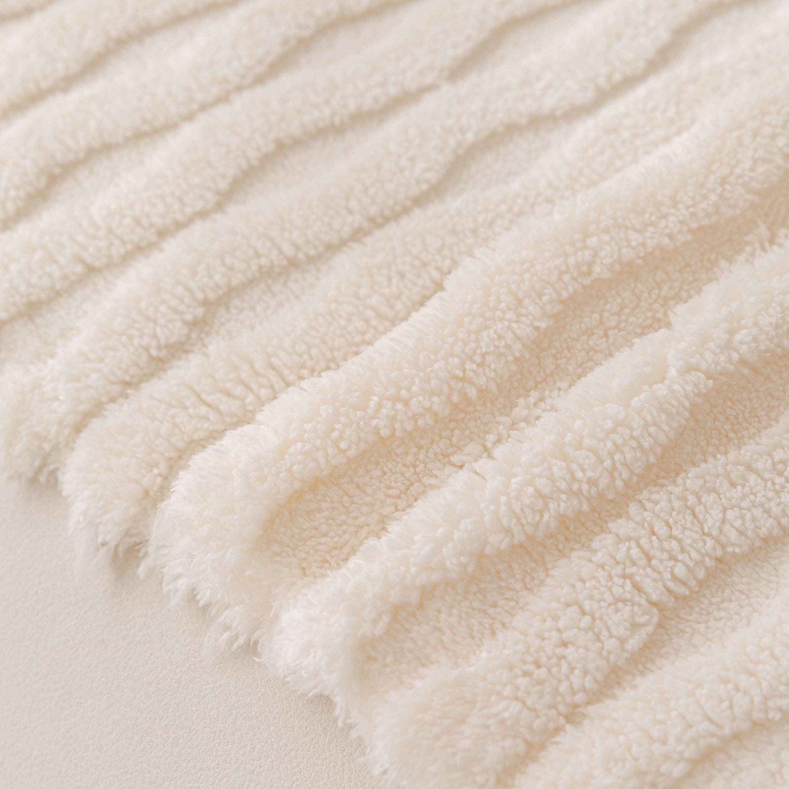 Modern 3D Water Ripple Sofa Cover, Non-Shedding Cream Style Furniture Protector Throw