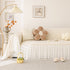 Soft Warm Flannel Couch Cover Throw Blanket with French Flounce, Beautiful Furniture Throws for Sofas