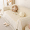 Soft Warm Flannel Couch Cover Throw Blanket with French Flounce, Beautiful Furniture Throws for Sofas